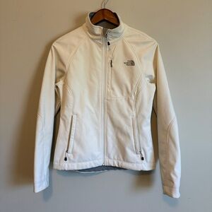 The North Face Jacket Women’s SMALL Apex Bionic Creamy White Softshell Full Zip